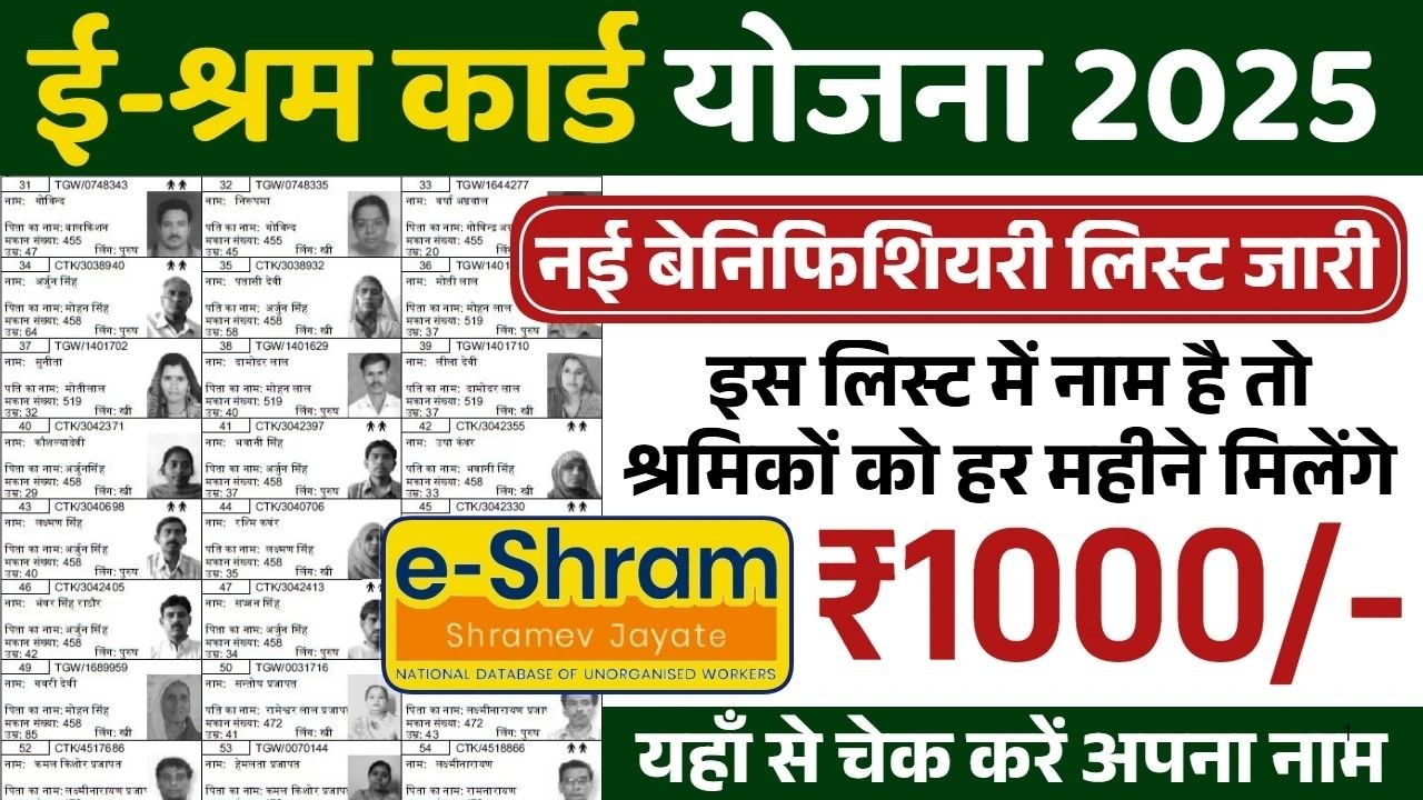 E Shram Card List